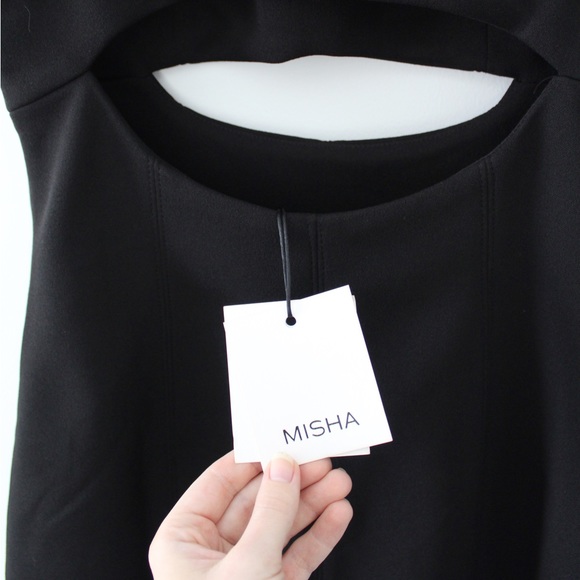 Misha Collection / Revolve Anja Bonded Crepe Mini Dress NWT - Picture 16 of 16